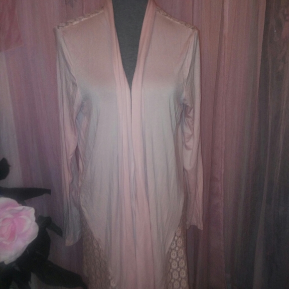 NWOT, Light Pink Long Topper - Picture 2 of 8